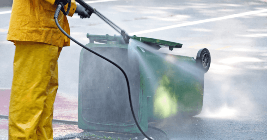 Power washing background