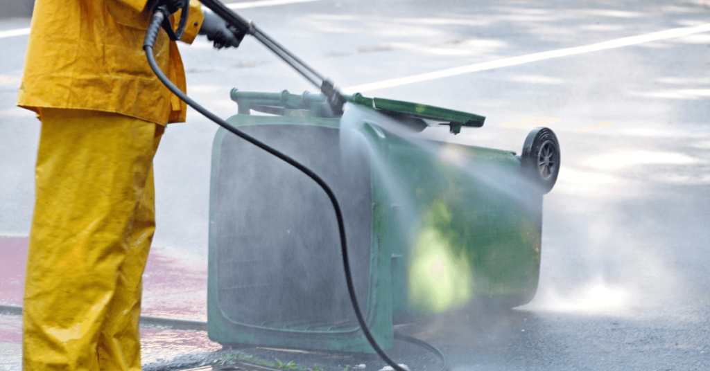 Power washing background
